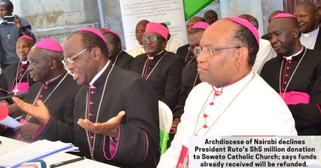 Kimani Ichung’wah Questions Catholic Church Over Ruto’s KSh 2.6M Refund