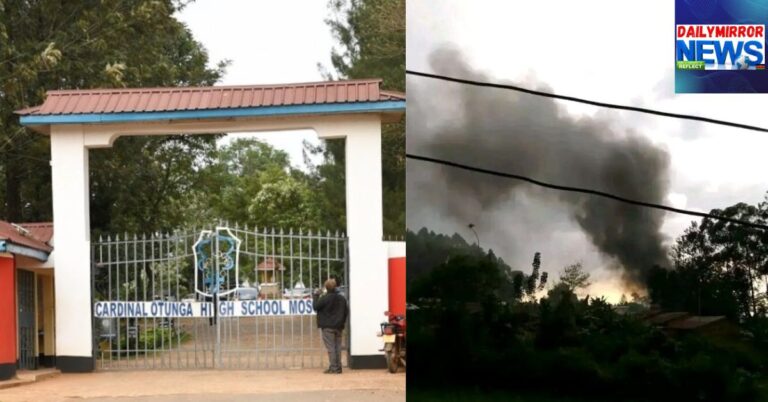 Dorm Fire Sparks Panic at Cardinal Otunga School Hours After Results Announcement
