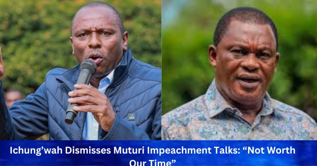 Ichung’wah Dismisses Muturi Impeachment Talks: “Not Worth Our Time”