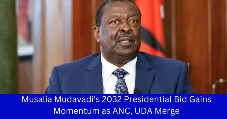 Game Plan for 2032: ANC Officials Confirm Mudavadi’s Presidential Aspirations