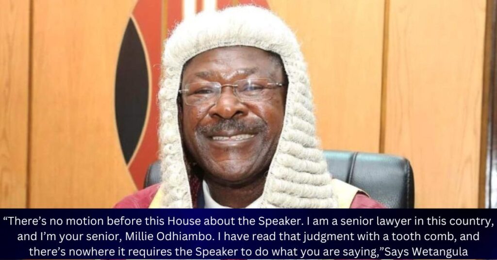 Moses Wetang'ula Dismisses Azimio's Calls for Resignation: ""No Motion, No Resignation"