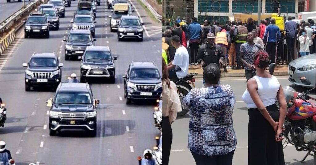 Chaos in Nairobi: Ruto’s Speeding Convoy Kills Pedestrian, Angers Kenyans