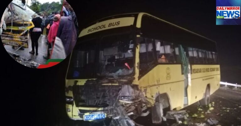 "Heartbreak in Nakuru: Two Dead, Several Hurt as Matatu Slams into School Bus"
