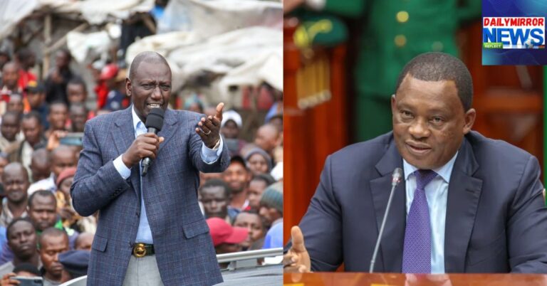 “Kneeling or Courtesy? Muturi Stirs Debate Over AG Oduor’s Bow to Ruto