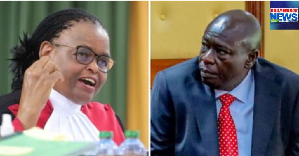 Martha Koome Dismisses Viral Post Linking Gachagua to Jail Threat Over Impeachment Case
