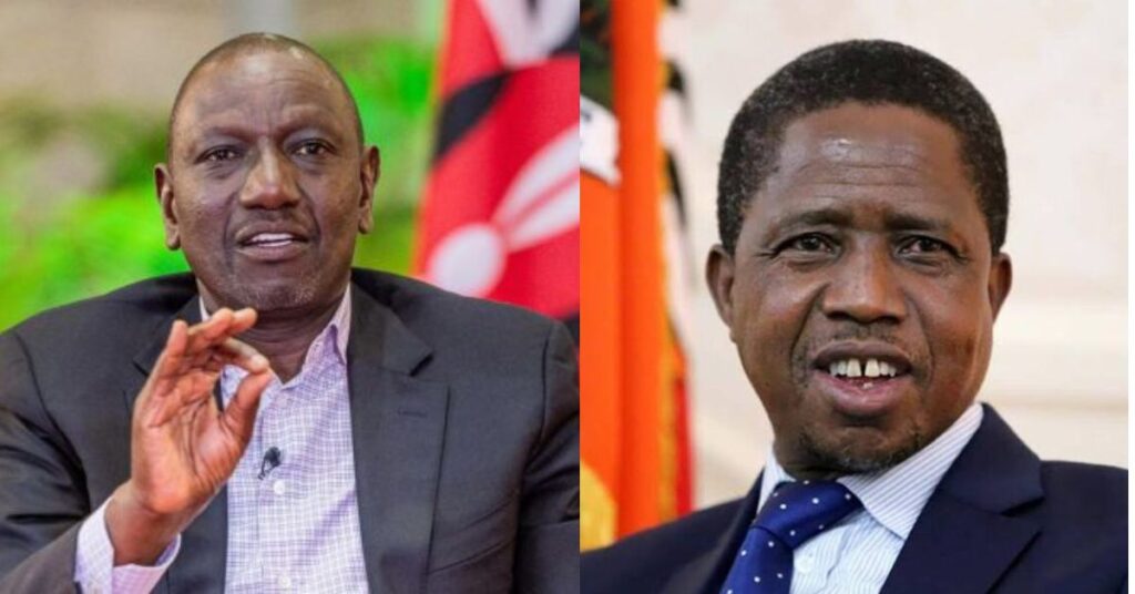 President Ruto Mourns Former Zambian President Edgar Lungu