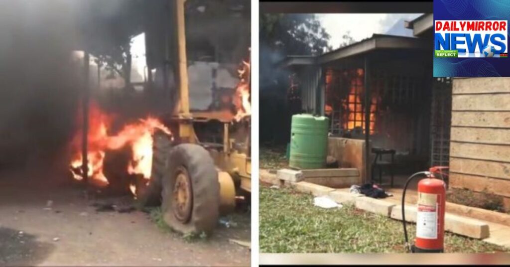 Protestors Burn County Offices and Law Courts in Kikuyu Town
