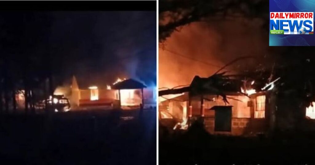 Nyandarua in Flames: Furious Locals Burn Police Station After Boda Rider Shot
