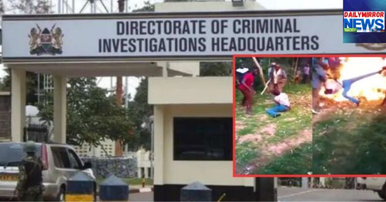 DCI Hunts Down Mob That Burned Man Alive in Viral Nyamira Horror