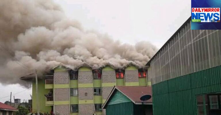 Nairobi School Blaze: Embakasi Girls Dormitory Catches Fire, Students Evacuated