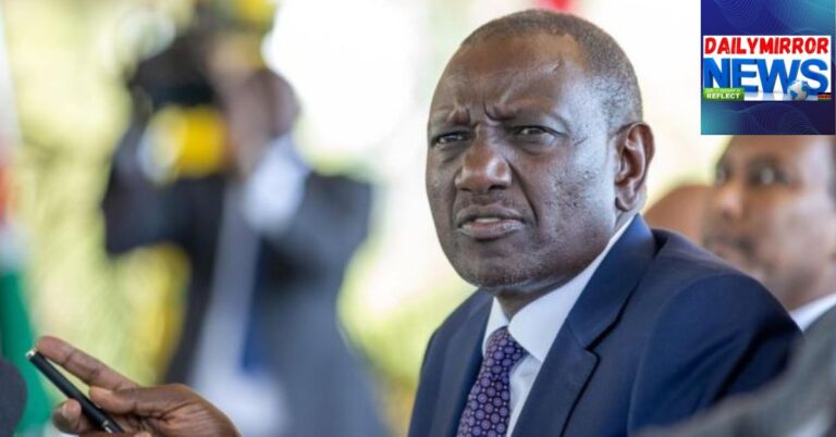 President William Ruto speaking