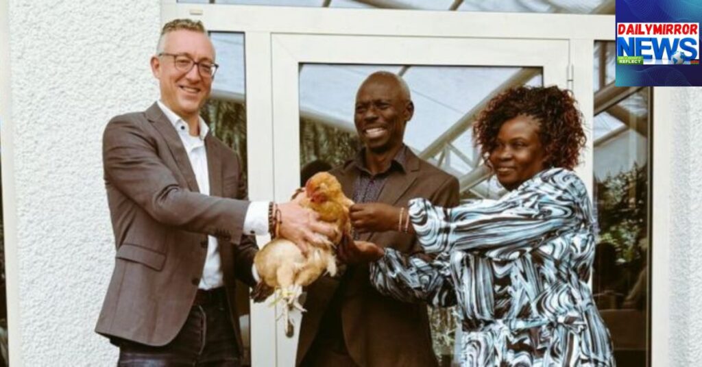 German Embassy Gardener Chooses Chickens as Retirement Gift After 34 Years of Service
