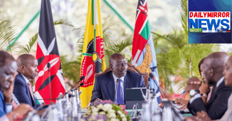 President William Ruto chairing a Cabinet meeting at State House, Nairobi on July 29, 2025.