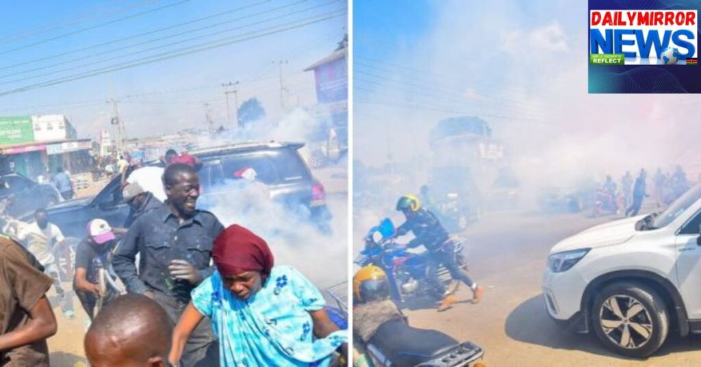 Gachagua Allies' Gilgil Rally Thrown Into Chaos as Police Fire Teargas, One Injured