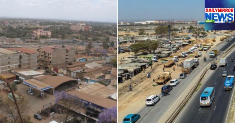 A photo collage of Ruiru Town (left) and the wider Syokimau area along Mombasa Road