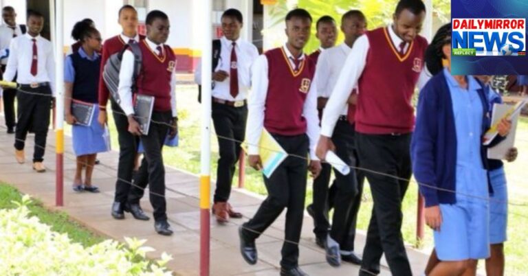 Photo of students at a Kenya Medical Training College (KMTC) campus