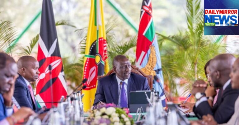 President William Ruto chairing a Cabinet meeting at State House, Nairobi on July 29, 2025.