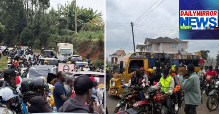 A photo collage of Kenyans heading to Othaya to visit Kaluma Boy and his father on September 28, 2025.