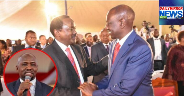 Wiper Party leader Kalonzo Musyoka and President William Ruto at a past engagement