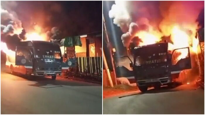 Angry Residents Torch Super Metro Bus After Fatal Accident on Thika Superhighway
