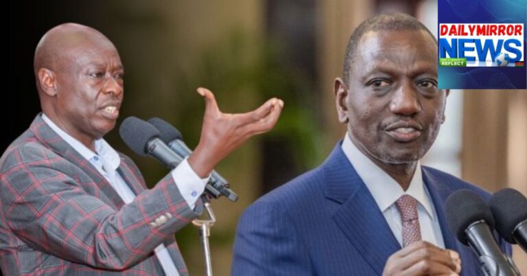 A collage of President William Ruto and Deputy President Rigathi Gachagua.