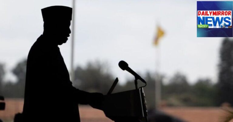 A silhouette of Raila Odinga