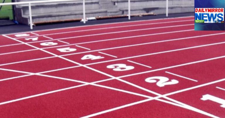 An image of an athletics track