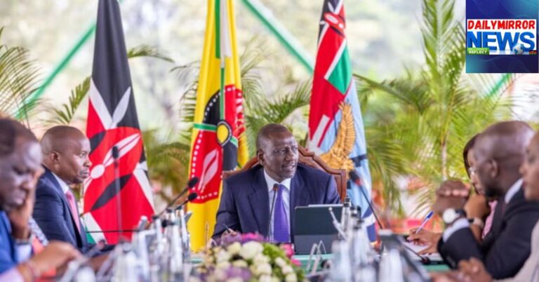 President William Ruto chairing a Cabinet meeting at State House, Nairobi on July 29, 2025