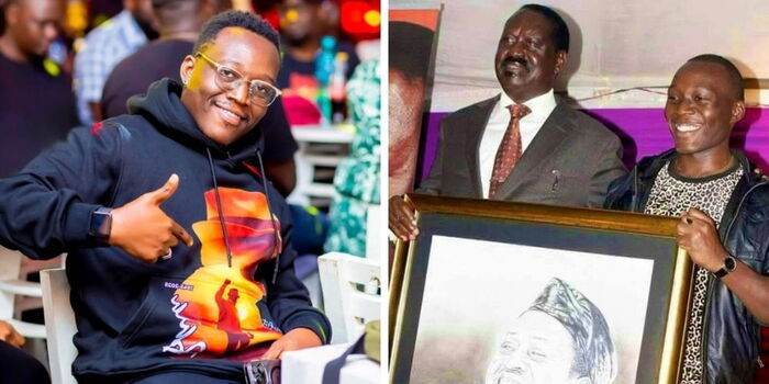 Collins Okello Secures Copyright for Viral ‘Sunset of the Enigma’ Raila Tribute Artwork