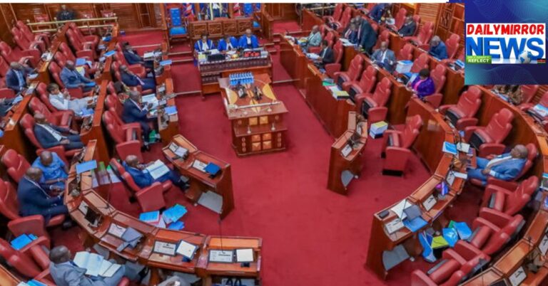 Members of the Senate during a session to determine the fate of Isiolo Governor Abdi Guyo on July 8, 2025