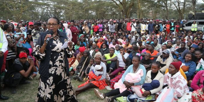Panic in Naivasha as Chaos Erupts During Governor Kihika’s Visit to Flood-Hit Kihoto Estate