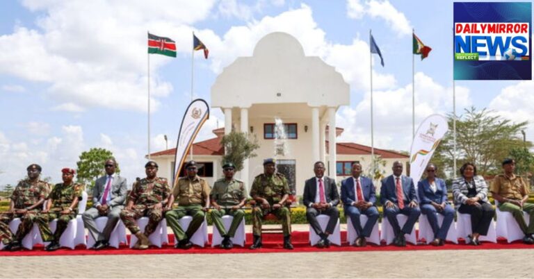 An image of IG Kanja with senior officials at the 7th Annual Commemorative Service for fallen heroes of the NPS and KPS on Thursday, December 4, 2025.
