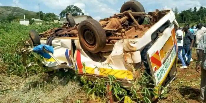 Four Dead, Several Injured as Matatu Overturns in Busia