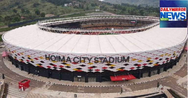 Hoima City Stadium in Uganda, set to host the 2027 AFCON, alongside newly constructed stadiums in Kenya and Tanzania.