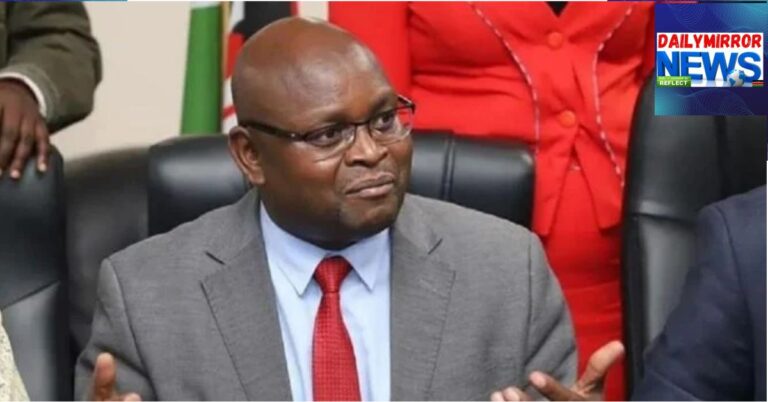 Seth Panyako addressing the media on March 13, 2023.