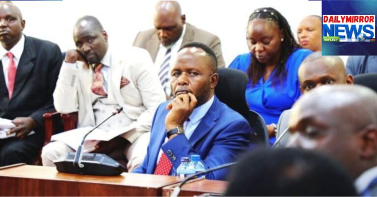 Trans Nzoia Governor George Natembeya, appearing before the Senate CPAC committee to respond to questions on county operations on January 29, 2026