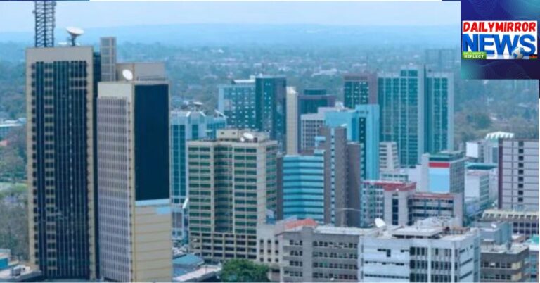 An image of Nairobi on a normal weather day.