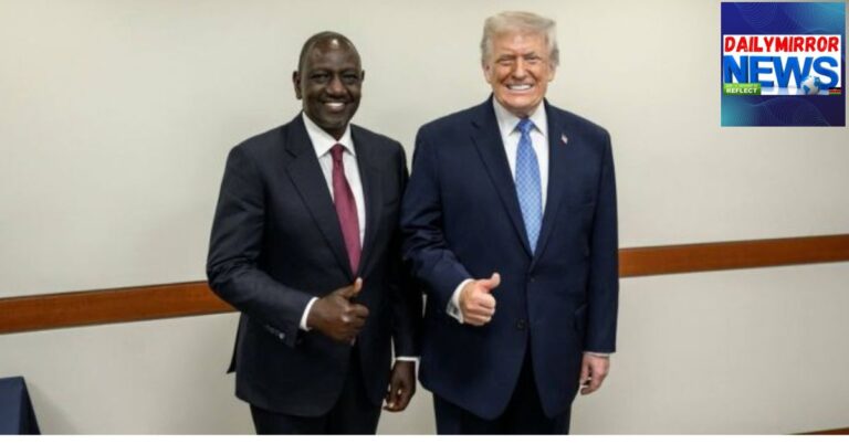 U.S. Suspends Ksh200 Billion Health Deal With Kenya Pending Court Ruling President William Ruto posing for a photo with U.S. President Dobal Trump