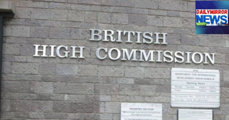 The British High Commission office in the UK.