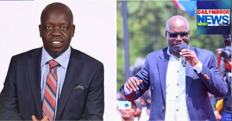 A photo collage of David Keter and the late Emurua Dikirr MP Johana Ng'eno, March 2026