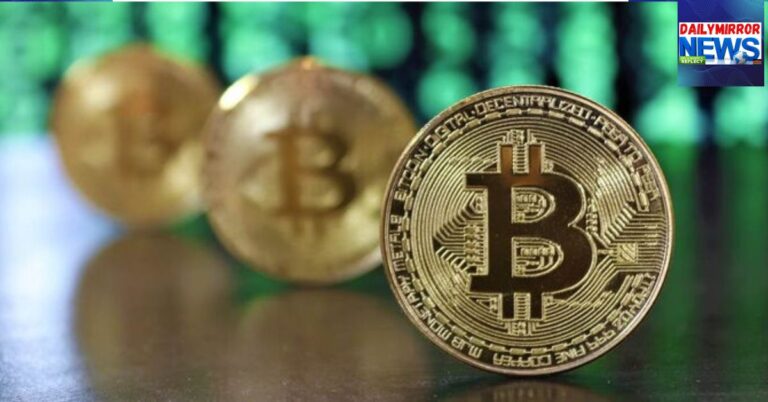 A photo of cryptocurrency, bitcoin