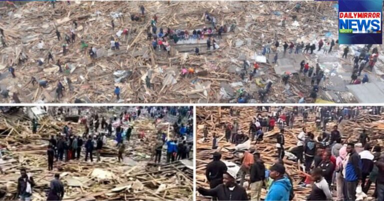 Aftermath of Gikomba market demolitions in Nairobi, March 31, 2026.