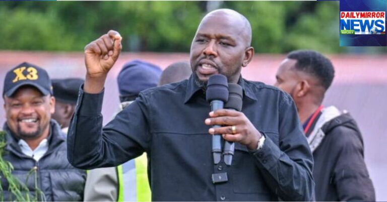 Interior CS Kipchumba Murkomen during an empowerment event at Ngererit Primary School grounds, Konoin Sub-County in Bomet on March 28, 2026.