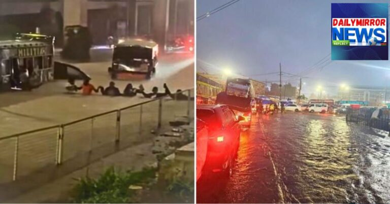 KDF and Red Cross Deploy as Heavy Rains Submerge CBD and Major Highways Motorists trying to escape floods along Uhuru Highway (left) and traffic in Nairobi CBD as rains pound the city, Friday, March 6, 2026.