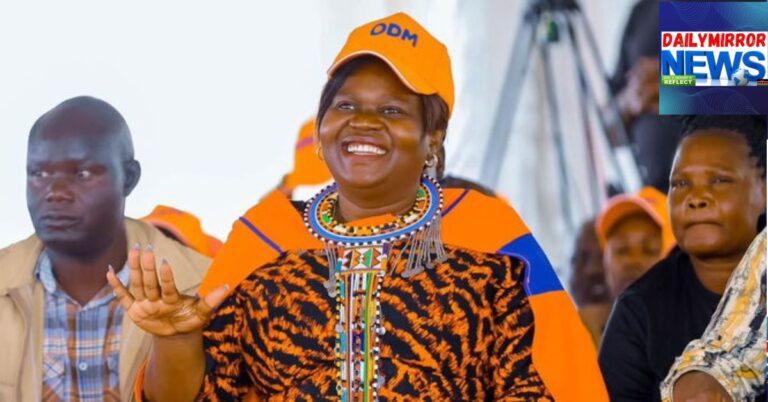 ODM chairperson Gladys Wanga during the party's mobilisation tour at Melelo Grounds in Narok County on March 7, 2026.