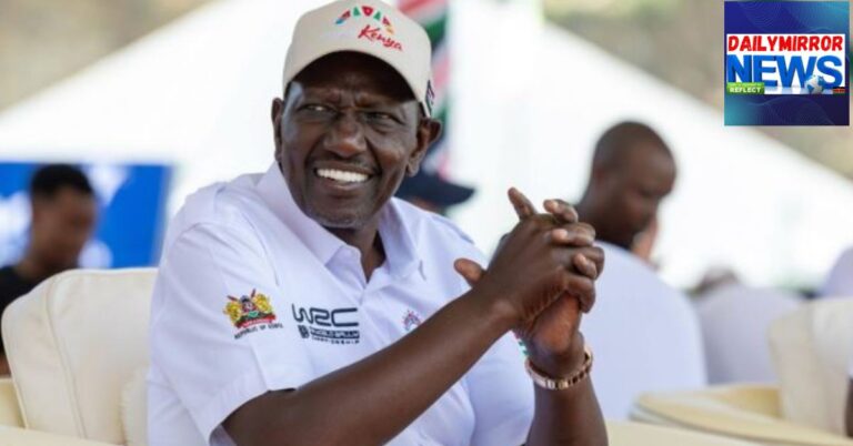 President William Ruto at the safari rally finals in Naivasha on March 15, 2026