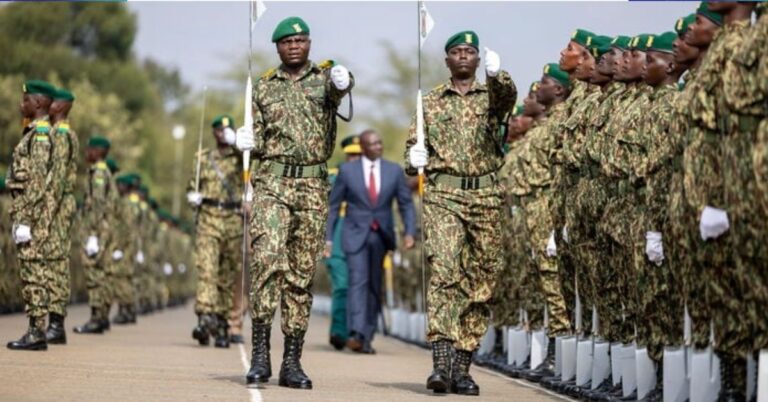President William Ruto, during an inspection of the NYS Recruits Passing-Out Parade in Gilgil, Nakuru, on August 28, 2025