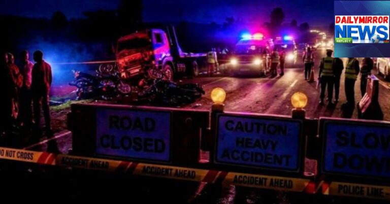 Traffic police and other emergency services at an accident scene along the Webuye-Kitale highway in Bungoma County on Monday, March 9, 2026. Ph