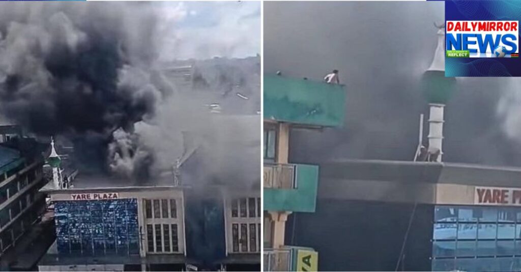 Fire Breaks Out at Yare Plaza in Eastleigh, Nairobi