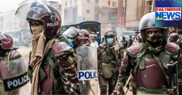 A group of police officers wearing balaclavas in public. November 11, 2025.